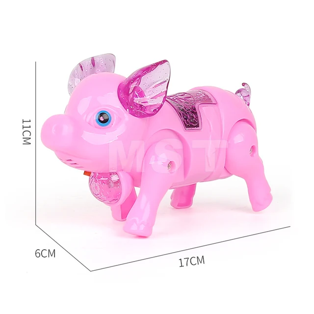 Baby Toy Electric Luminous Music Walking Simulation Animal Pig  Electronic Pets Robot Kids Early Educational Toy 6