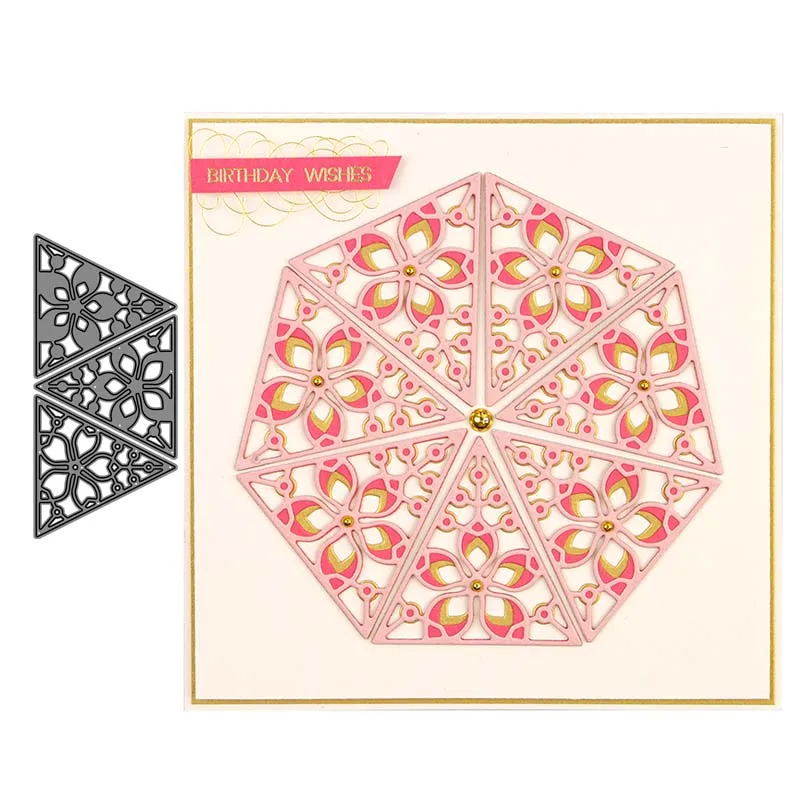 

Metal cutting dies SP Overlapping triangle cut mold Scrapbook paper craft knife mould blade punch stencils