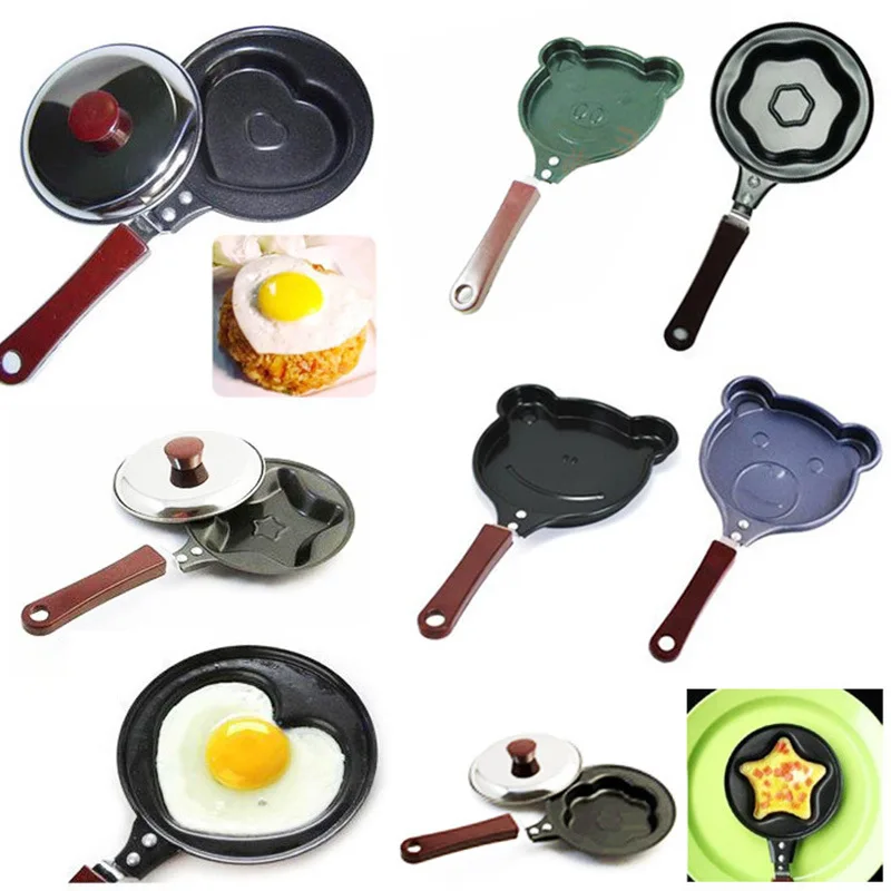 

Breakfast Omelette Pan Cartoon Omelette Maker Non-stick Frying Pan DIY Mini Griddle Heart Small Commodity