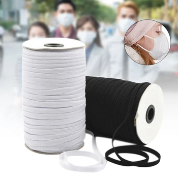 

Newly Briaded Elastic Band Rope Heavy Stretch High Elasticity Knit Spool for Sewing Crafts 180M Length S66