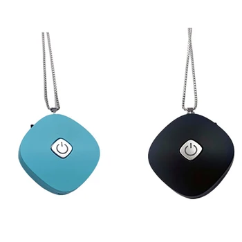 

2Pack Personal Air Purifier Necklace Wearable,Mini Portable Air Freshner Ionizer Negative Ion Generator Low Noise