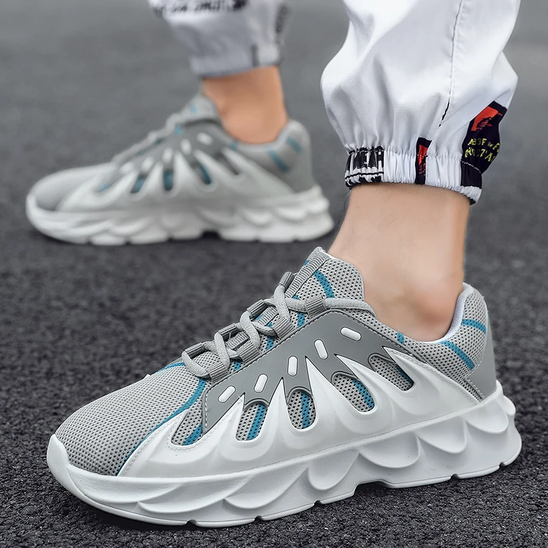 

2019 new net red men's shoes autumn and winter models mesh shoes trend wild canvas shoes men's casual sports men's shoes tide sh