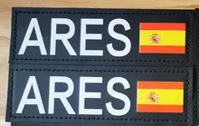 Coleira de cachorro personalizada cromática, coleira de peitoral para cães com nome personalizado e bandeira nacional colorida, 2 peças