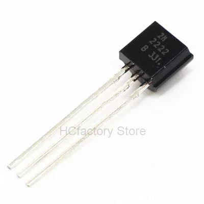 

100PCS/LOT in-line 2N2222A triode transistor NPN switching transistors TO-92 0.6A 30V NPN 2N2222