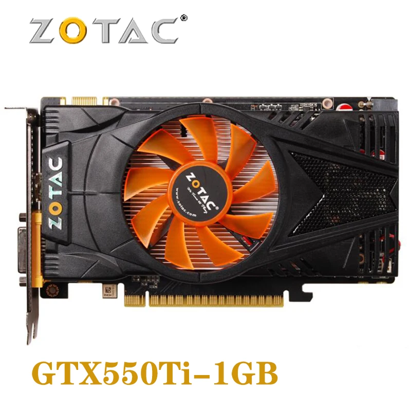 ZOTAC GTX550 Ti 1 Гб экран видеокарты GPU для NVIDIA GeForce GTX 550 Настольный ПК компьютер игровой