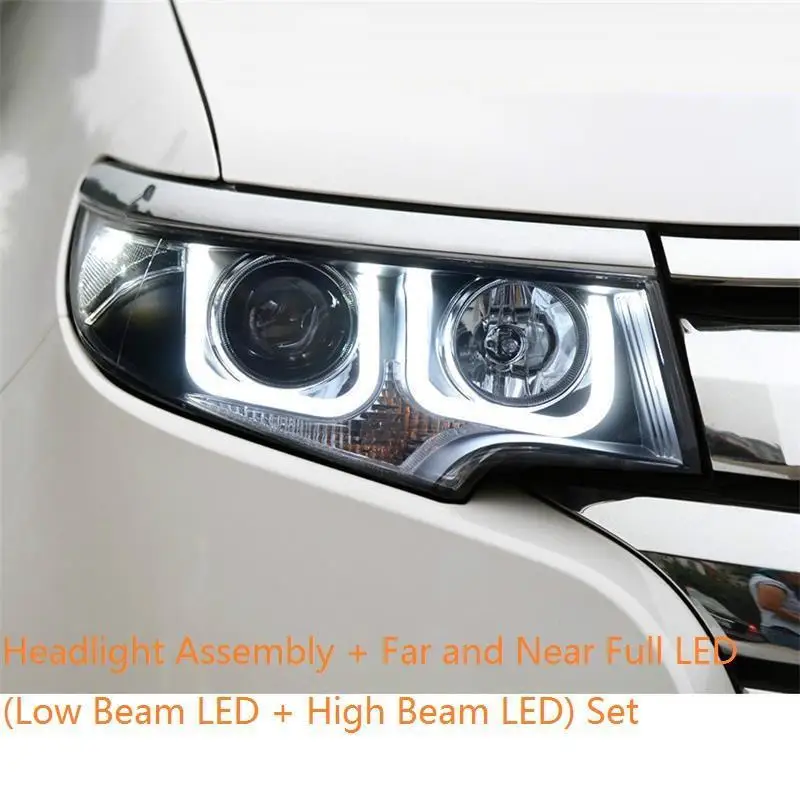 Number 4 Assessoires Luces Para автостайлинг запчасти дневные ходовые огни в сборе светодиодные Drl Автомобильные фары 10 11 12 для Ford Edge - Цвет: Number 4