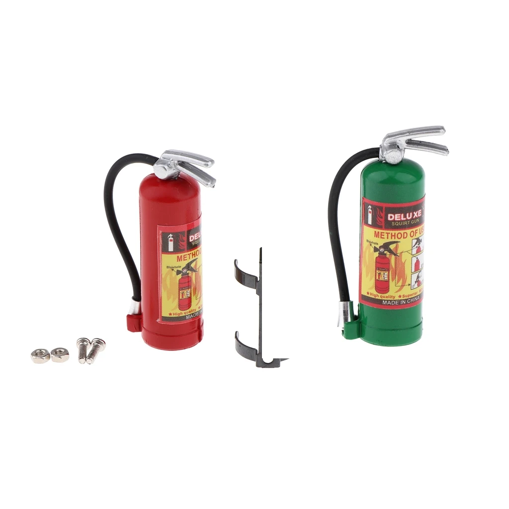 Miniature Simulation Plastic Fire Extinguisher, 1:10 Scale Doll House Accessories Decoration