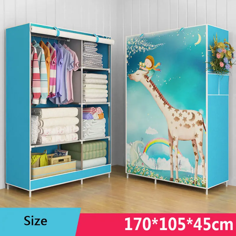 Простой складной шкаф из нетканого материала сборка сделай сам для хранения