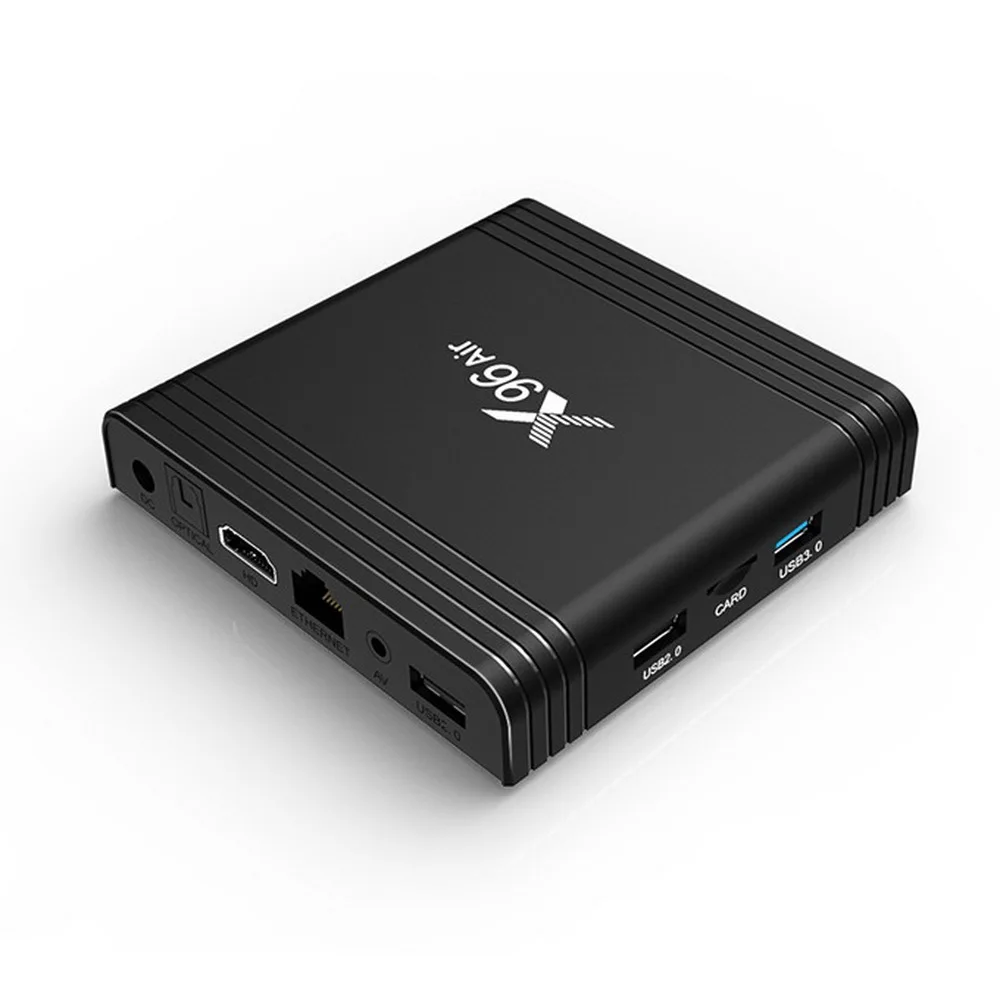 X96 воздуха 8K Amlogic S905X3 Смарт ТВ коробка Android 9 0 4 Гб 64 2 и 5 ГГц Wi Fi 1080P Youtube X96Air Декодер