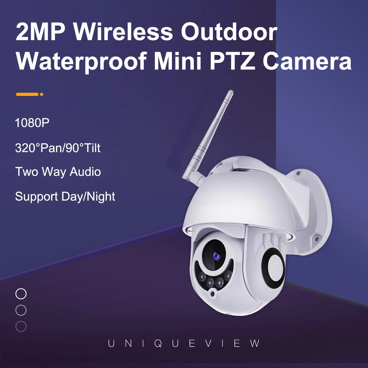 PTZ IP камера купольная CCTV Камера Безопасности s WIFI наружная H.265X 1080p скоростная
