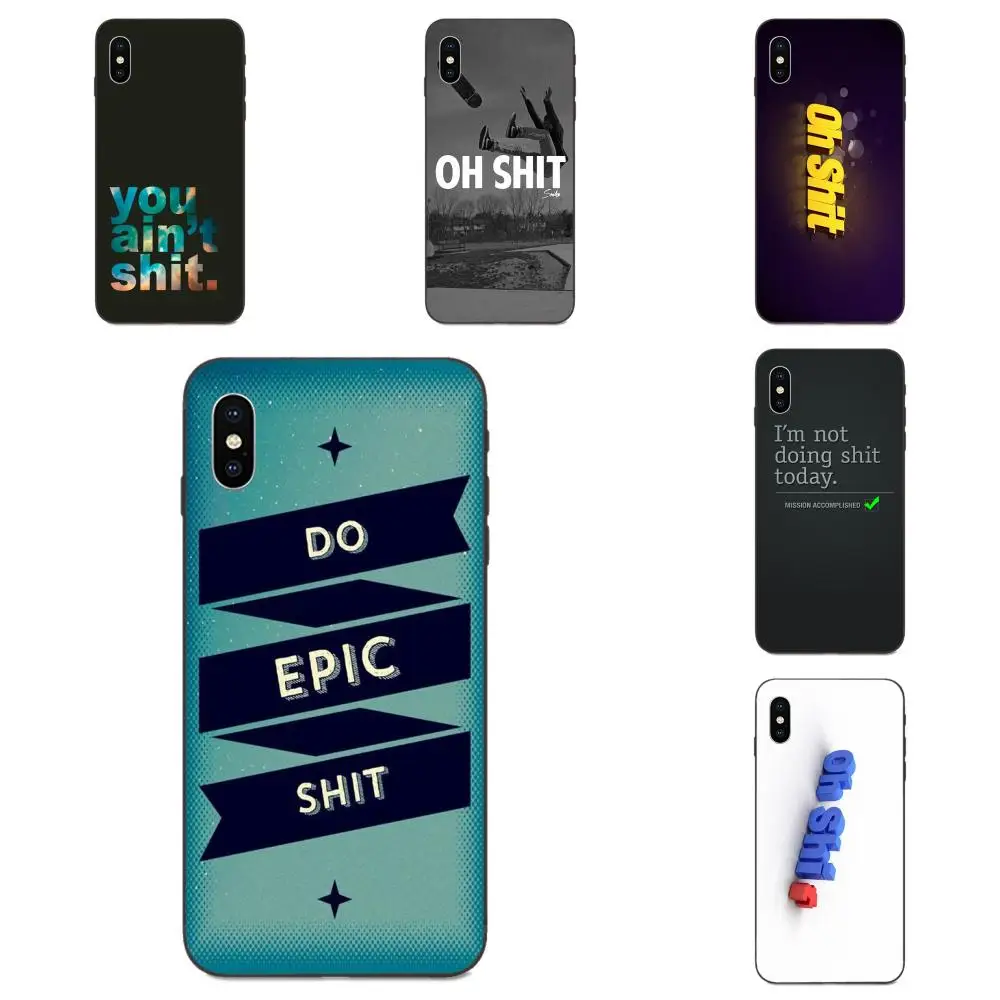 Забавные цитаты Oh Shit для Galaxy A10S A20S A2 Core A30S A40S A50S A70S A90 M10 M30S M40 Note 10 Plus разноцветные |