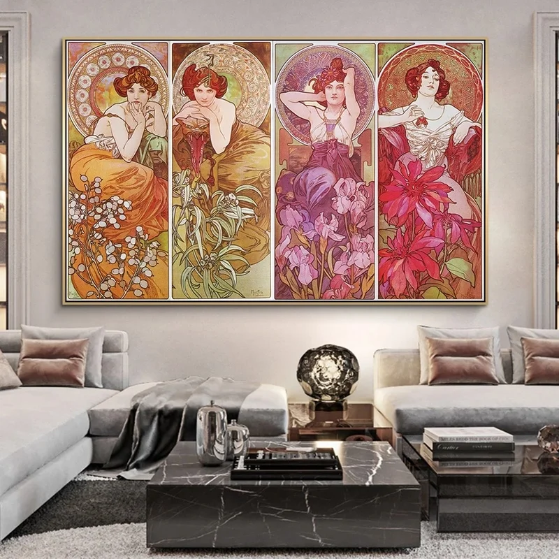 Винтажная картина Alphonse очень известная иллюстрация холст плакаты и принты