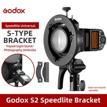 Godox S2 Bowens mocowanie lampy błyskowej uchwyt typu S uchwyt do Godox V1 V860II AD200 AD400PRO Flash Speedlite Snoot Softbox