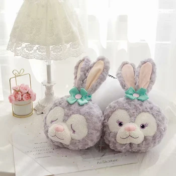 

Candice guo! cute plush toy cartoon duffy friend StellaLou rabbit soft car chair headrest head pillow birthday Christmas gift 1p