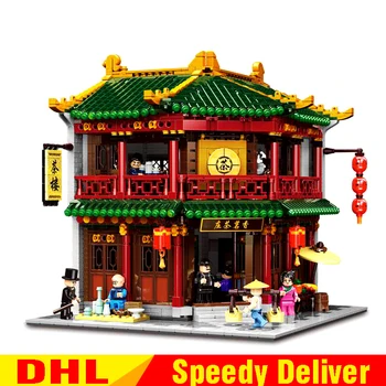 

XINGBAO 01021 MOC Chinesischen Stil Toon Tea House Set Building Blocks Bricks Toys Kinder Weihnachten spielzeug Geschenke Ziegel