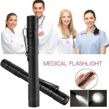 

Pen Shape Flashlight Super Bright LED Flashlight Torch Bicycle Light Hiking Camping Home Accessory Sporting Goods Self Defence