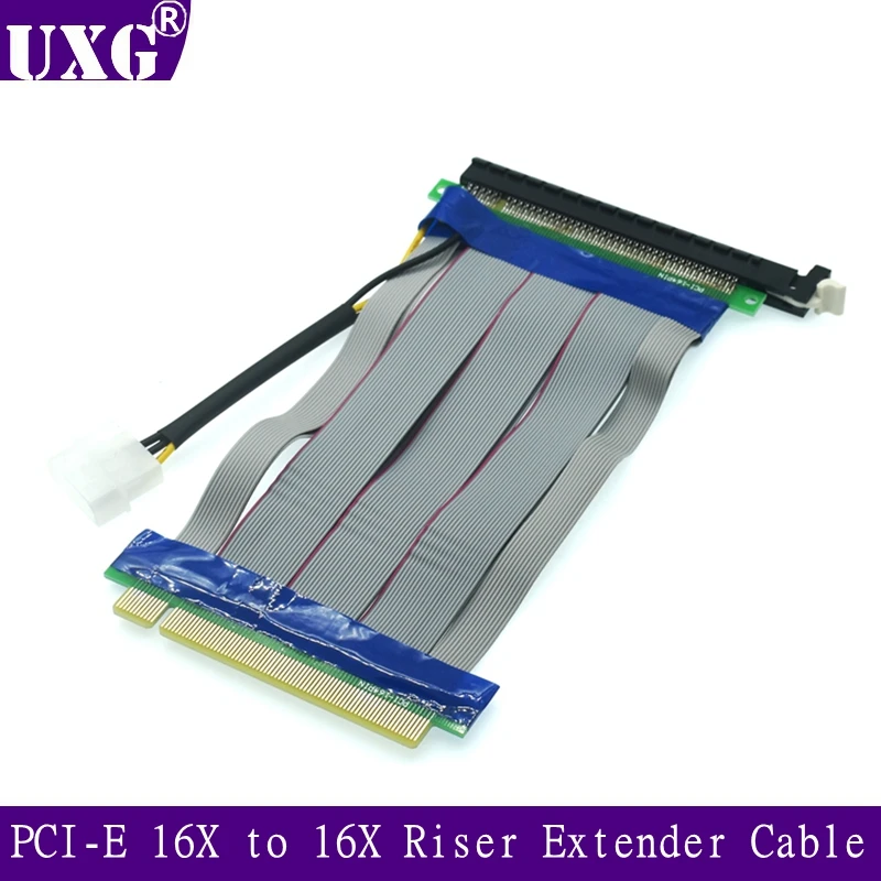 PCI-Express PCIe 16X Slot Riser Card Ribbon Extension 19cm Cable 