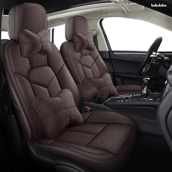 

kokololee Custom Leather car seat covers For SUBARU XV Outback Impreza LEGACY Forester Tribeca Automobiles Seat Covers cars seat