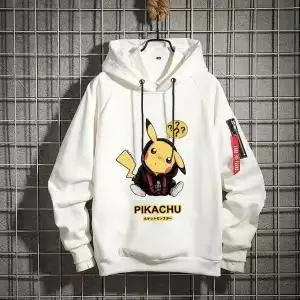 6 Покемон Аниме толстовки для мужчин Kawaii печать куртка Пикачу с капюшоном милый мультфильм свитер пуловер Косплей унисекс Moletom толстовка с капюшоном - Цвет: 6