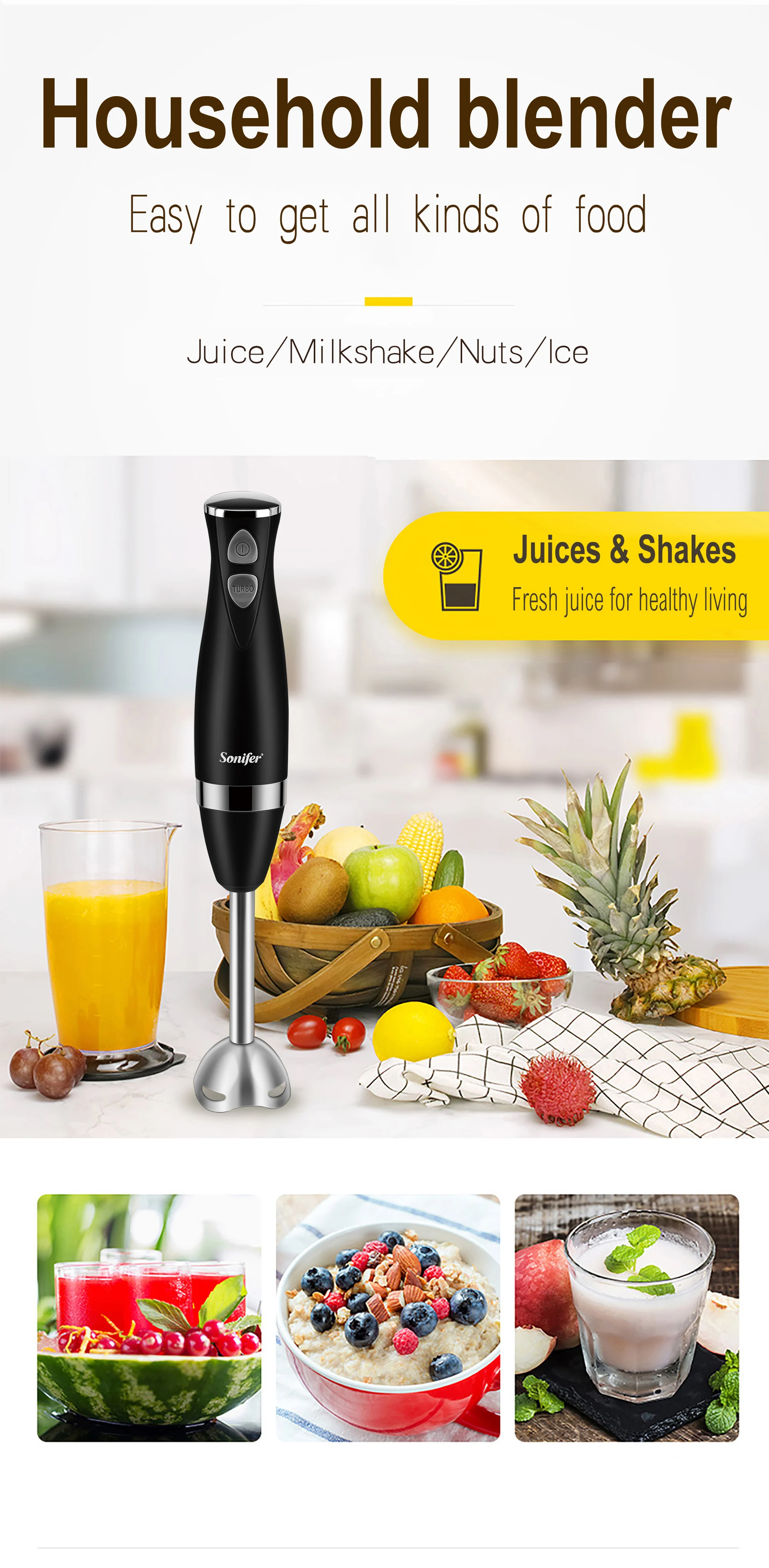Mixeur électrique Sans Fil - Batteur à œufs Portable, Rechargeable USB - Pour Cuisine, Pâtisserie