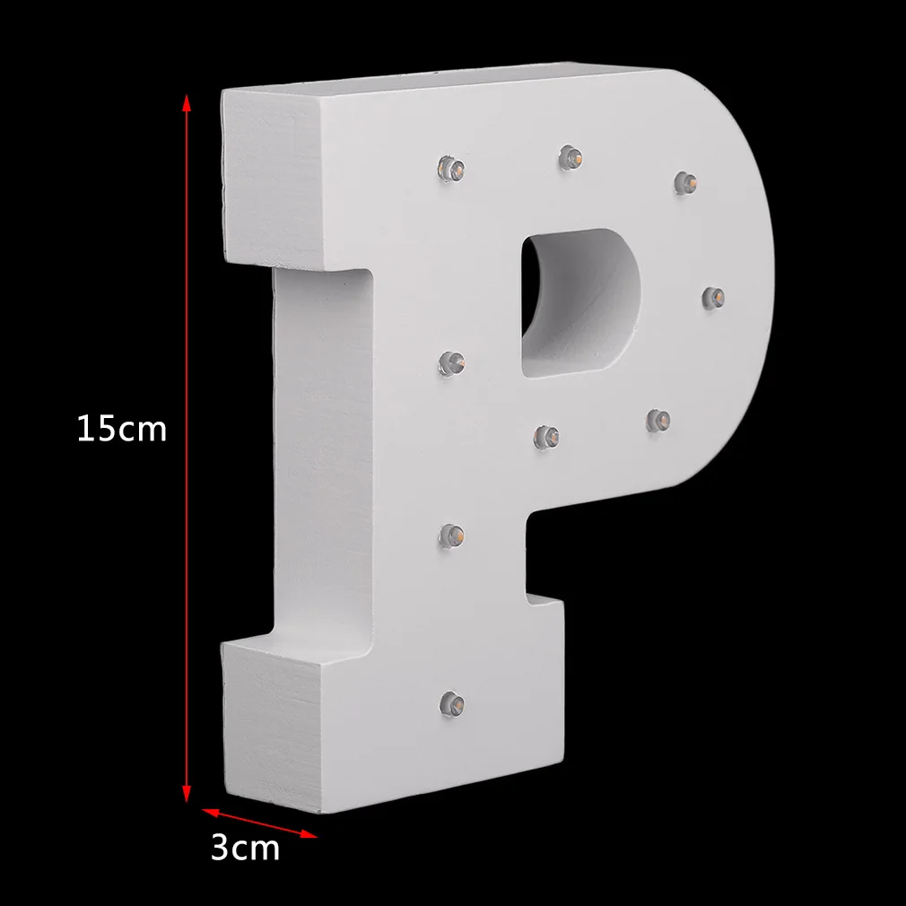 Деревянный 26 букв светодиодный Ночной светильник, праздничный светильник, вечерние светильники для спальни, настенные подвесные украшения для фотографий(буквы от А до х), Лидер продаж
