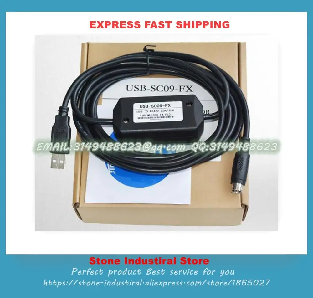Флуоресцентный кабель для ЧПУ FX0N FX1N FX2N FX0S FX1S FX3U PLC 2018 новый передачи