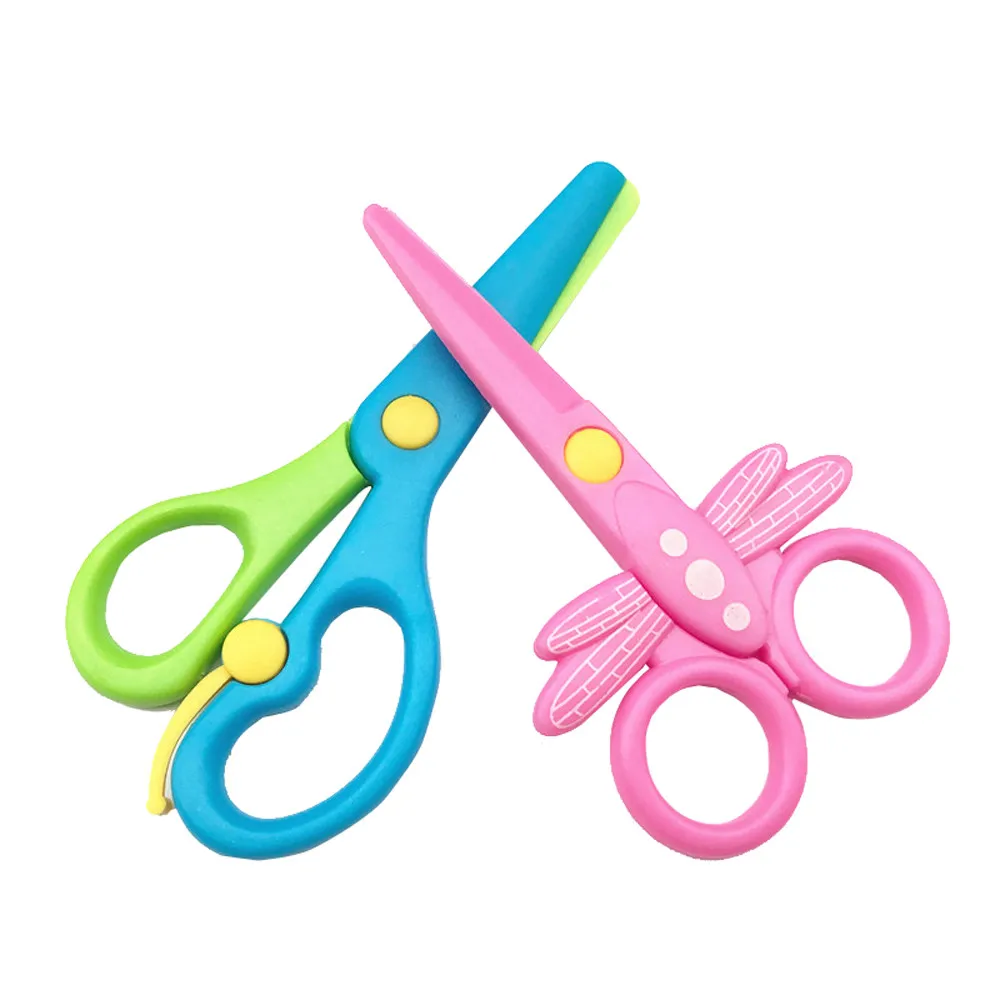 

Quality Safety scissors Paper cutting Plastic scissors Children's handmade toys Children Fun Playing Game Toy Baby Boy Girl Toy