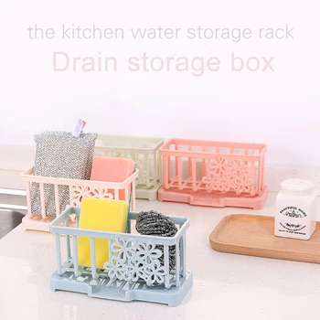 

Soap Drain Rack Kitchen Bathroom Sink Dish Cloths Sponge Rag Storage Holder Scouring Pads Organizer Tableware Washing Shelf