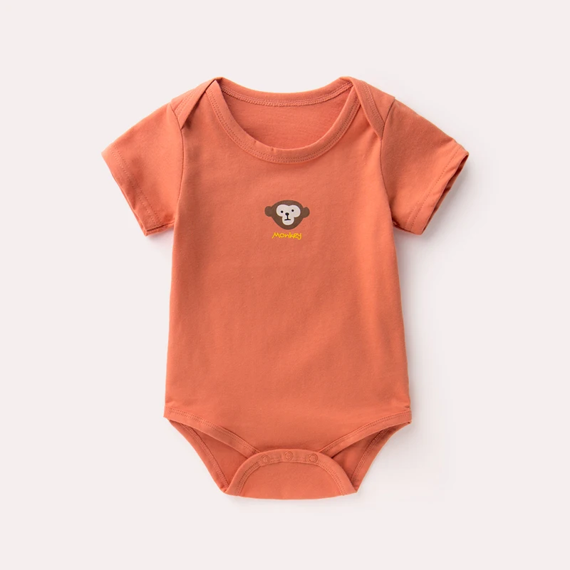 Новая одежда для малышей 0-12 месяцев; летняя одежда для новорожденных; комбинезон с короткими рукавами для маленьких мальчиков и девочек; хлопковый комбинезон