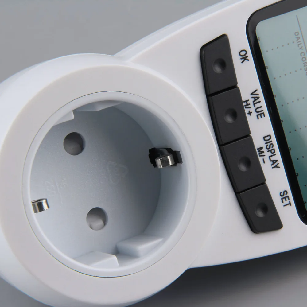 TS-1500 Electronic Energy Meter LCD Energy Monitor Plug-in Electricity Meter for  EU Plug Monitor hot sales