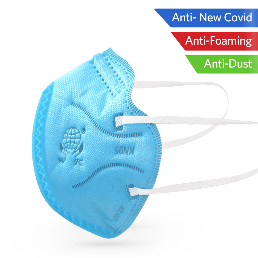

1pcs KN95 Masks Protective Fold Face Mask Anti-dust Bacterial Proof Filter Cover PPE Labor Protection Safety Respirator