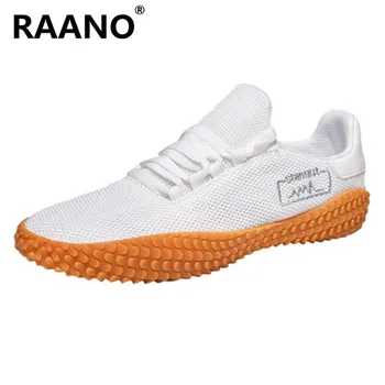 

New Brand Summer Classic Black White Men'S Sneaker Low-Cut Casual Flyweather Men'S Fashion Breathable Mesh Light Casual Shoes