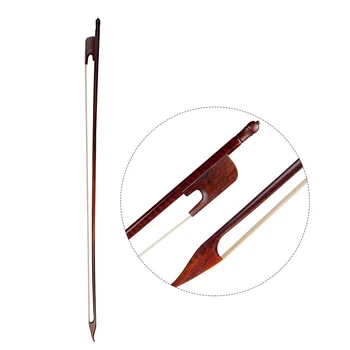 

4/4 Full Size Cello Violin Bow Well Balanced Baroque Style Snakewood Frog