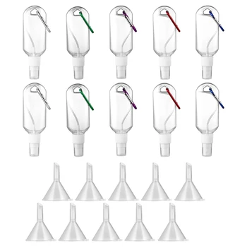

1 Set Plastic Sanitizer Shower Bottles Storage Bottles Portable Hook Climbing Plastic Bottle Disposable Hand Sanitizer Bottle