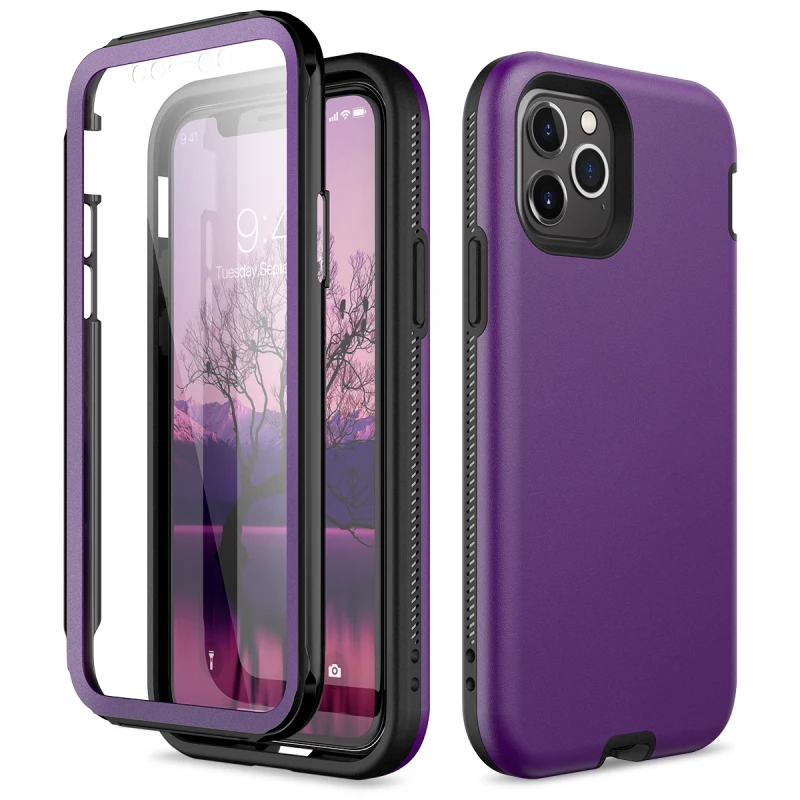 3 в 1 жесткий прочный противоударный чехол-бампер из ТПУ для iPhone 11 Pro Max чехол со