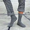 5 Pairs High Quality Casual Business Cotton Socks Solid Color Elastic Socks For Spring Autumn Male