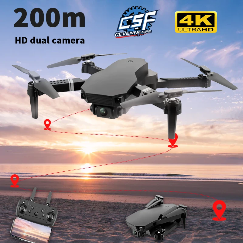 2021 Новый S70 Дрон 4K профессиональная HD Двойная камера складной Квадрокоптер WiFi FPV