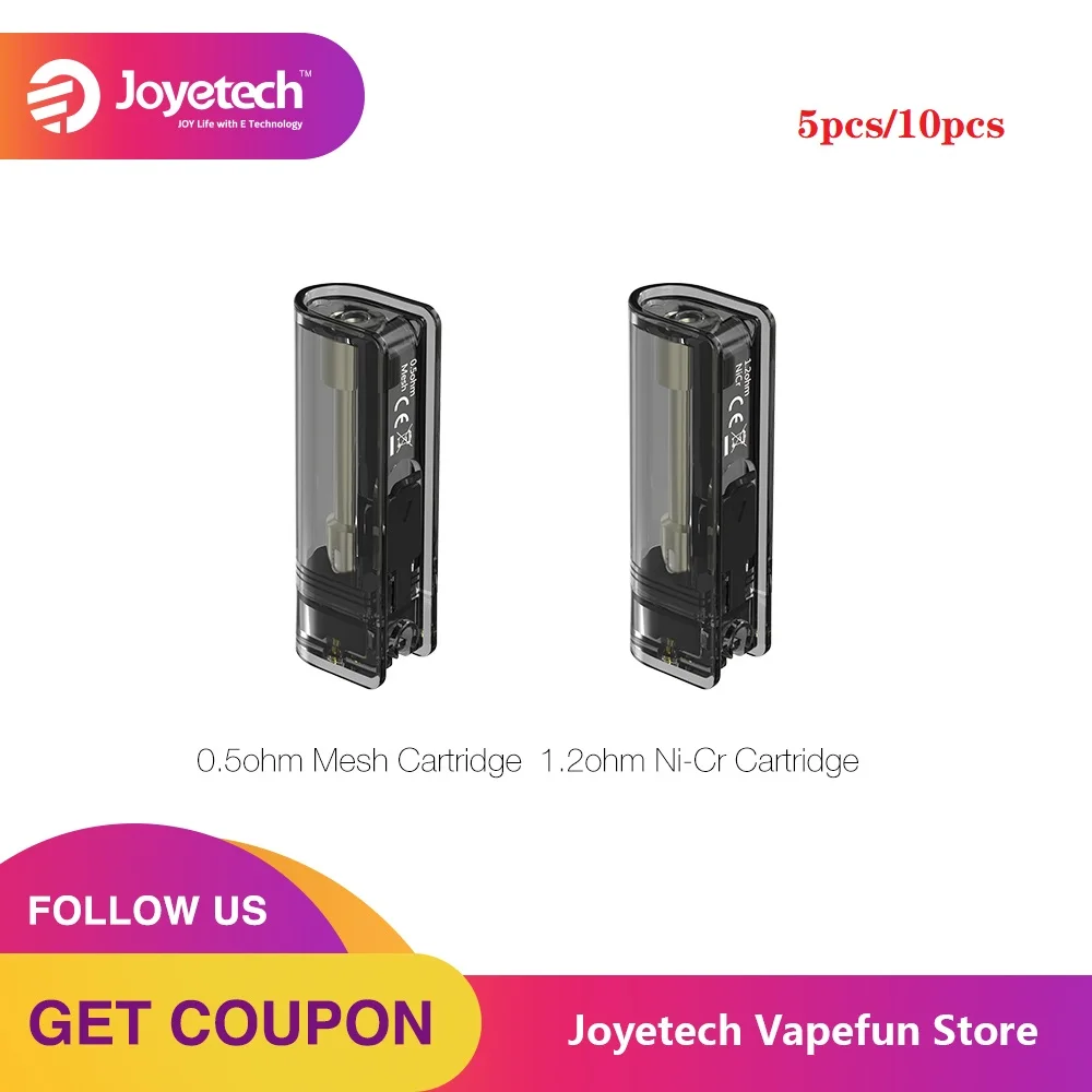 5 шт. 10 Новый Joyetech eGrip мини картридж 1 3 мл емкость электронная сигарета вейп Pod 0.5ohm