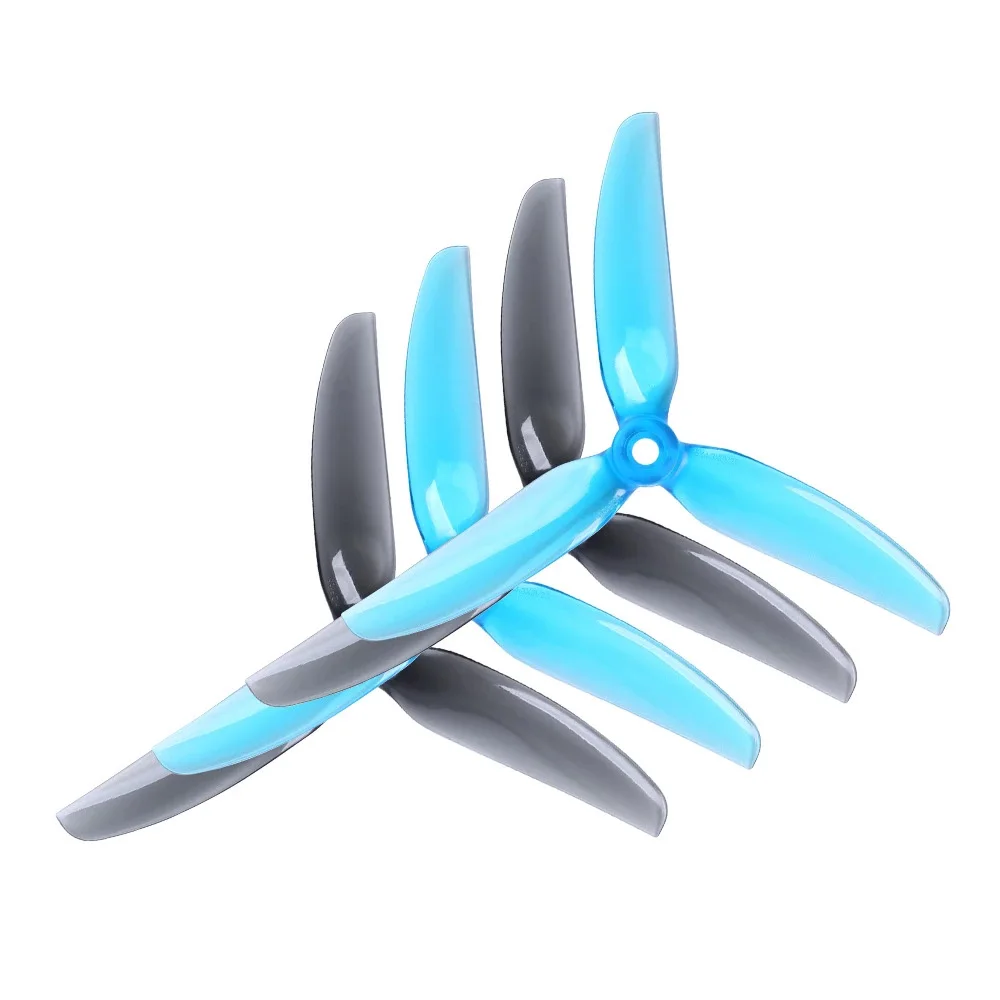 HQProp 5x4.3x3V2S Hélices 5 pouces 12 pièces pour Drone FPV Course