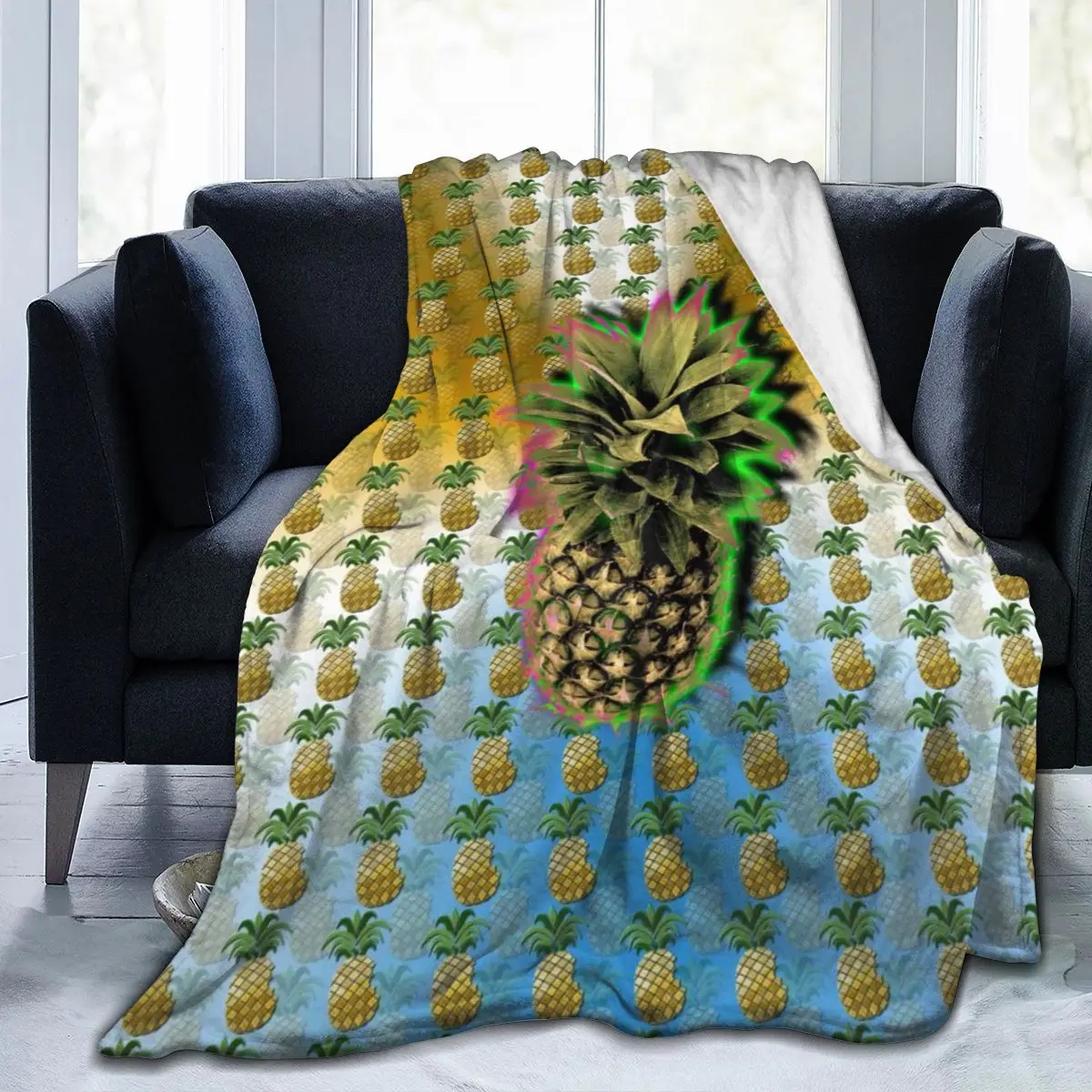 

Fashion animal Mandrillus 3D printing printed blanket bedspread blanket retro bedding square picnic soft blanket Quick Dry