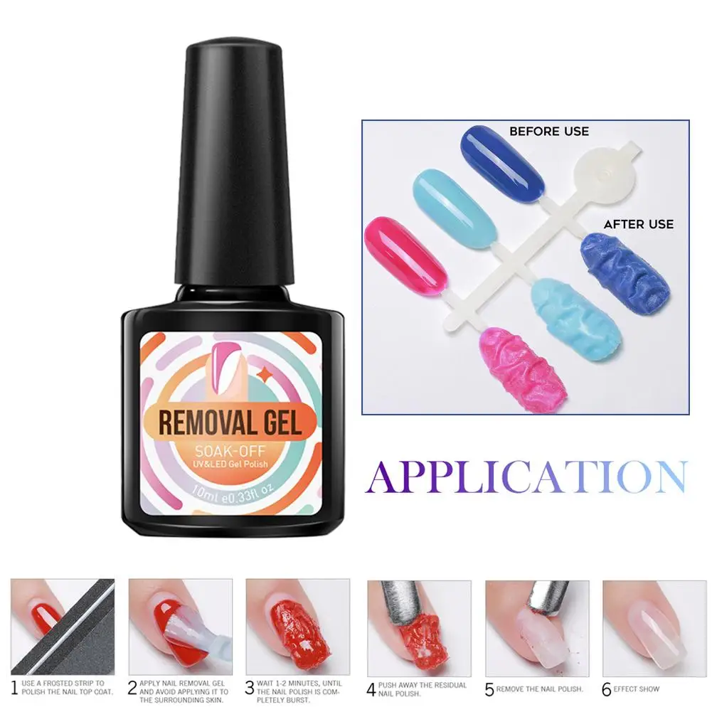 3-5 Minutes Nail Polish Gel Magic Remover Nail Polish Remover Soak Off Nail Polish Degreaser Nail Primer Lacquer Without Hurting
