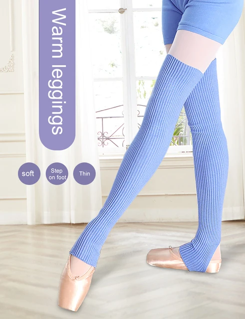 Long Latin/Ballet Dance Sock Warmers Womens Knitting Ballet Dance Yoga Socks  Ballet Dance Warmer Sock 65cm - AliExpress