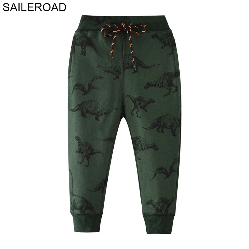 SAILEROAD/штаны-шаровары с динозавром для маленьких мальчиков и девочек 7 лет; детские свободные штаны на завязках; одежда для малышей - Цвет: 7079 same picture