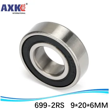 

High quality deep groove ball bearing 699 2RS 699-2RS 699RS 699RZ L-2090HH 9*20*6 mm 50pcs/lot
