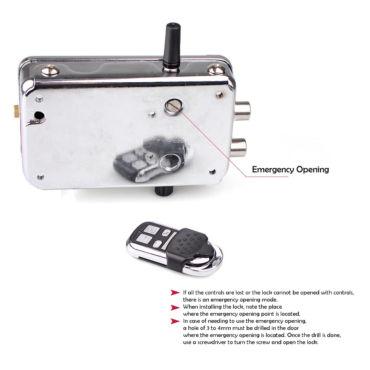 

Home Wireless Anti-theft Lock Automatically Intelligence Remote Lock 433MHz Safe