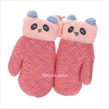 50 шт./партия, модные детские перчатки, милые стильные однотонные яркие цвета, детские перчатки