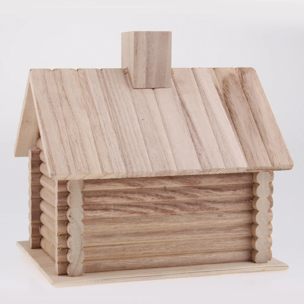 Handmade Larger Bird House Wooden Bird Nesting Box Home Garden Ornament