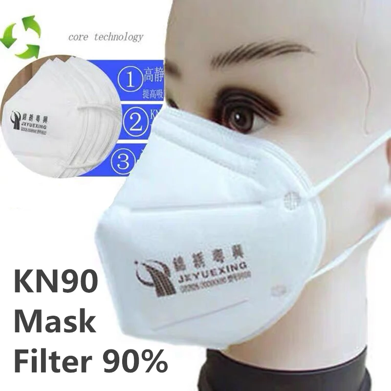 

High Quality N90 KN90 Prevent Anti Coronavirus COVID-19 Filter 90% Dust Formaldehyde Bad Smell Bacteria Proof Face Mouth Mask