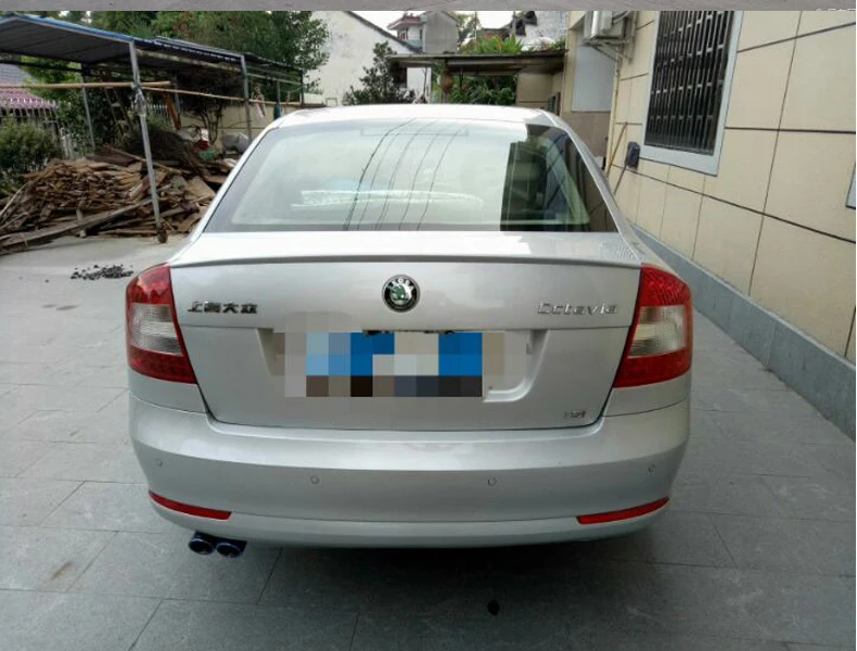 Для Octavia спойлер 2006 2013 Skoda ACKyw ABS пластик Материал заднее крыло автомобиля Цвет