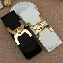 2020 New Fashion Korean Style Buckle Elastic Wide Belt Wide Cummerbund Strap Belt Waist Female Women Accessories